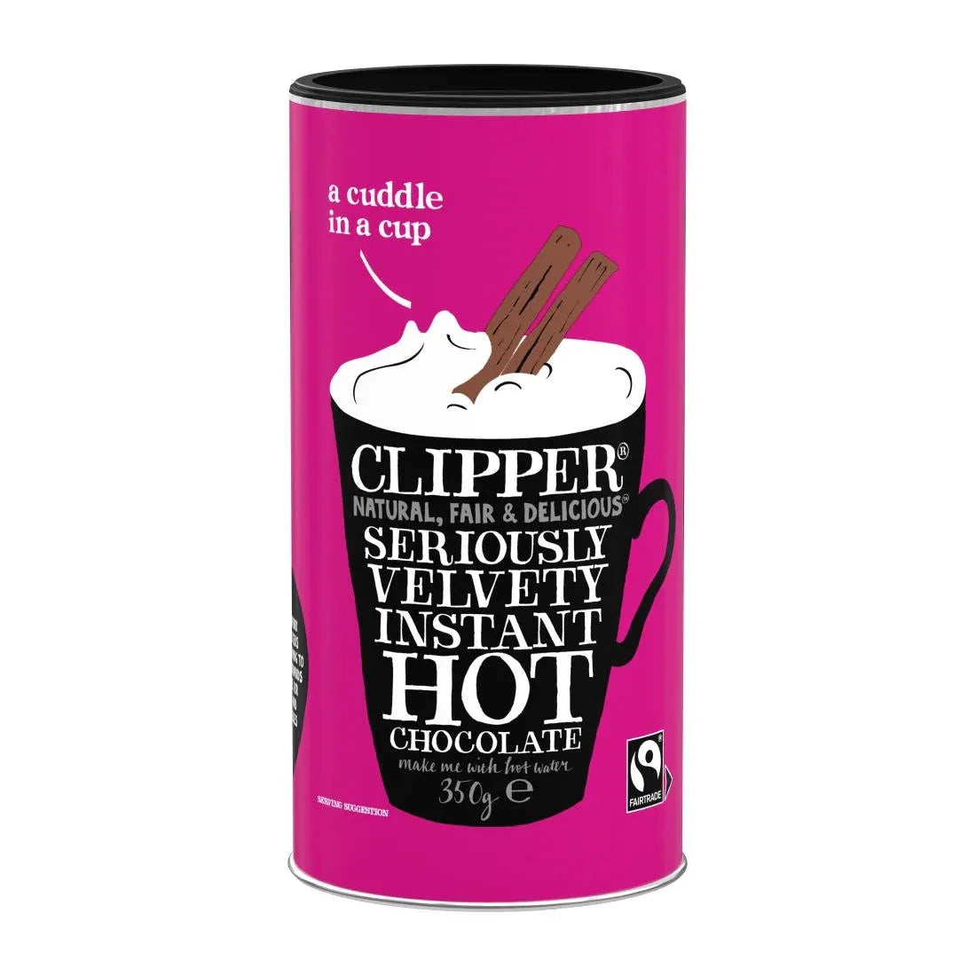 KA512 Clipper Fairtrade Seriously Velvety Hot Chocolate 350g