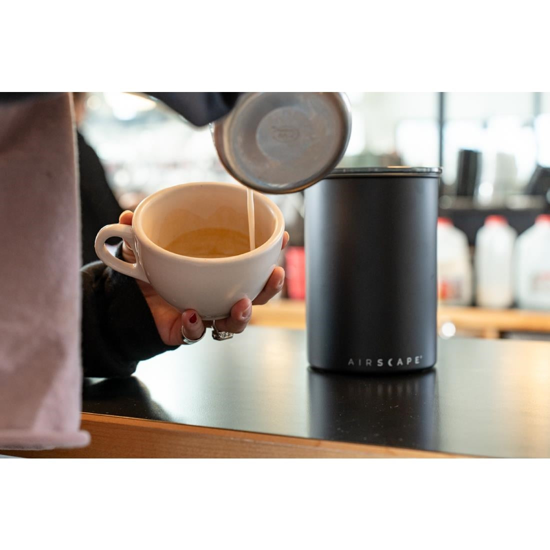Airscape Large Coffee Bean Canister Black 1kg