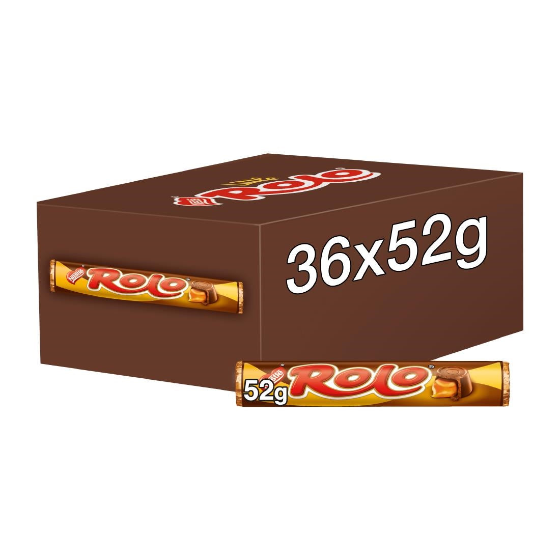 KA555 - Nestle Rolo Chocolate and Caramel Tubes 52g (36 Pack)