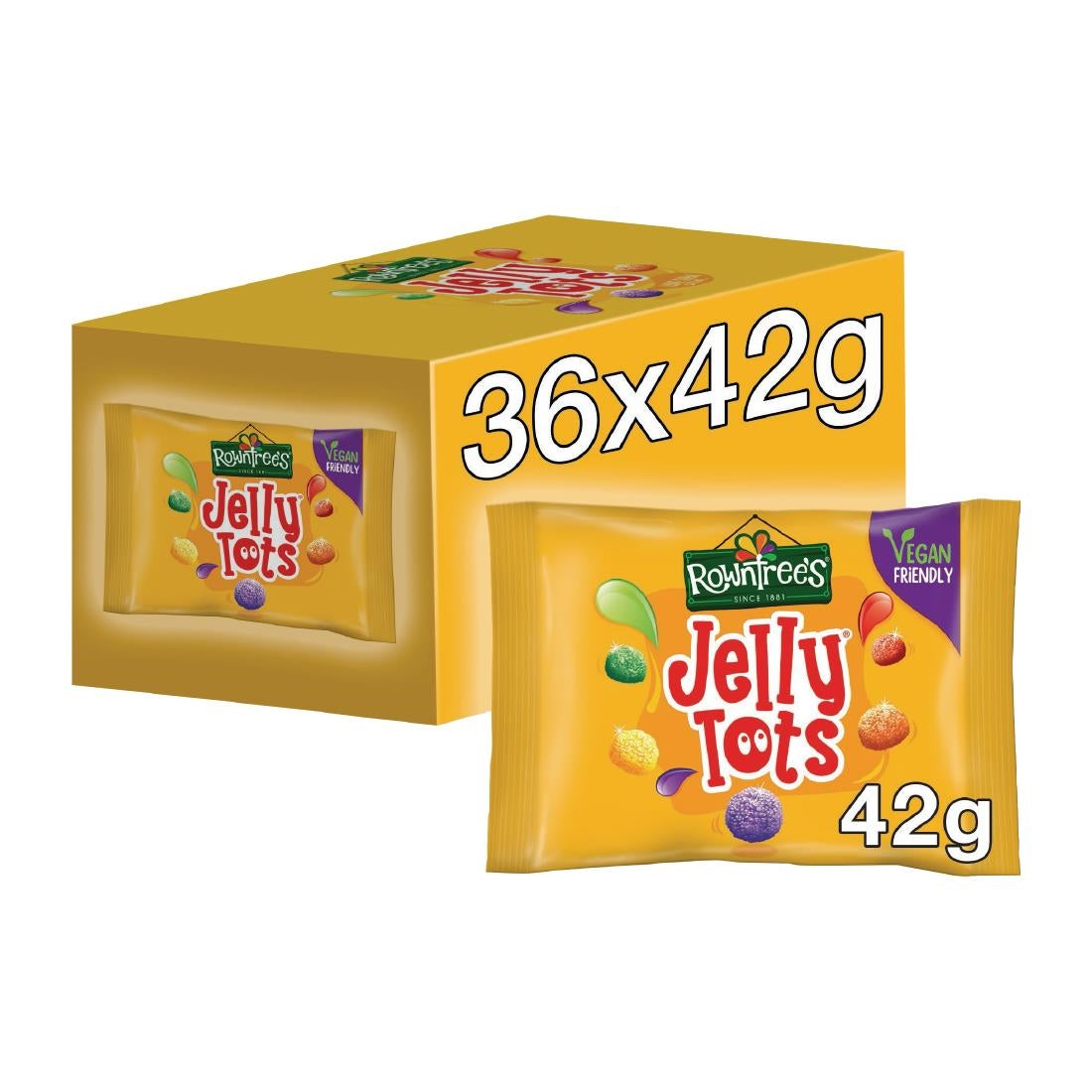 KA561 - Rowntree's Jelly Tots 42g (36 Pack)