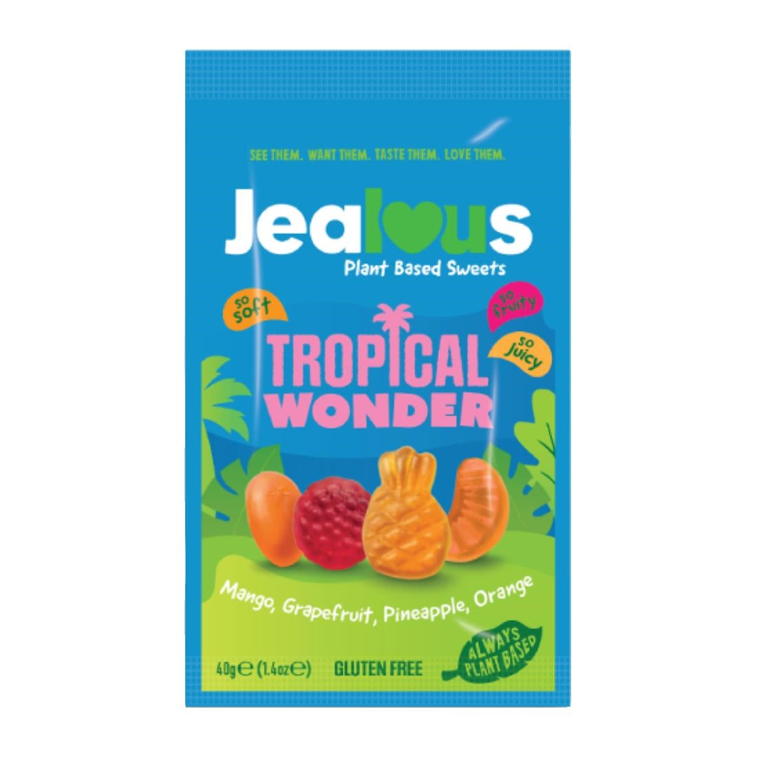 KA607 - Jealous Sweets Impulse Bags Tropical Wonder 40g (10 Pack)