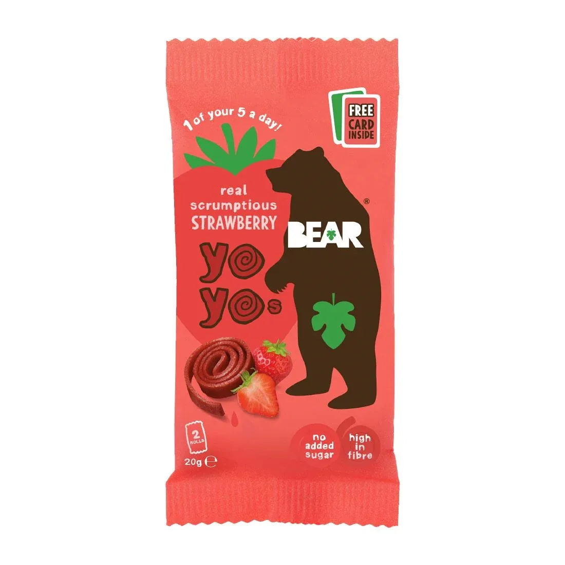 KA625 - BEAR Yoyos - Strawberry 20g (Pack of 18)