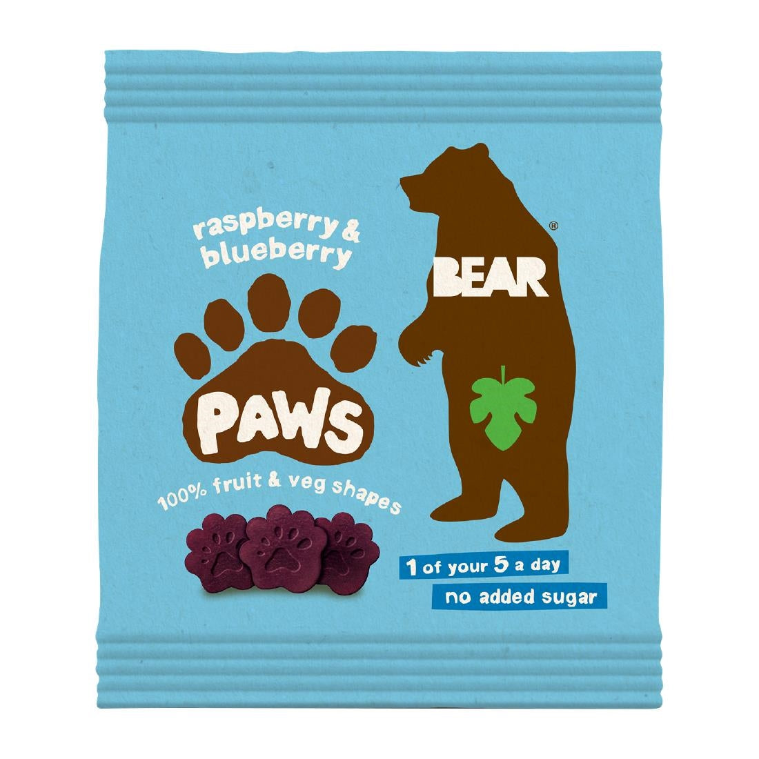 KA630 - BEAR Paws Fruit Shapes Arctic Raspberry & Blueberry 20g (18 Pack)