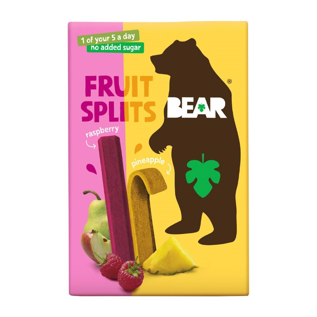 KA632 - BEAR Fruit Splits Pineapple & Raspberry 20g (8 Pack)