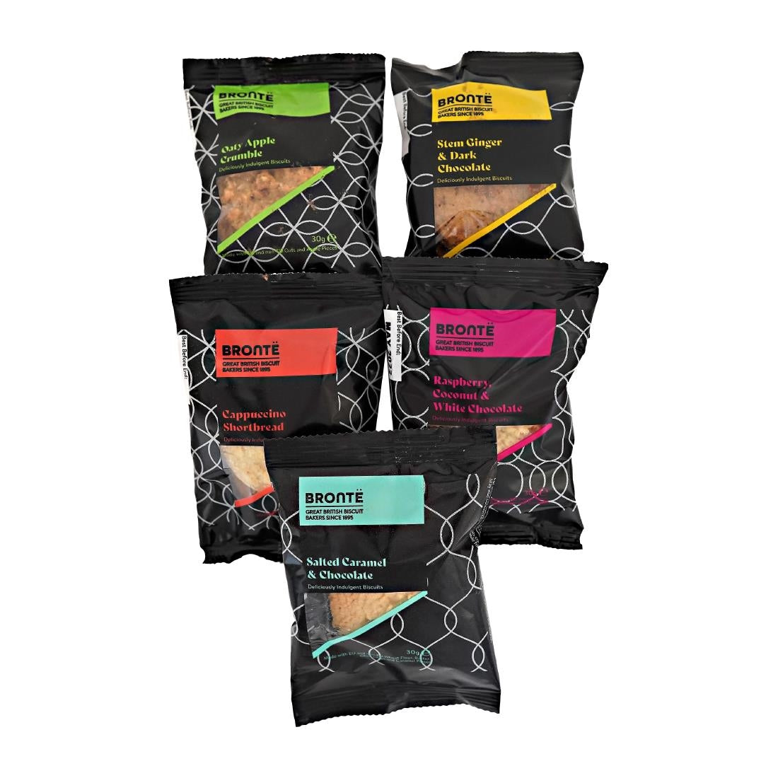 KA641 - Bronte Luxury Mini Packs Assorted Biscuits 5 Varieties 30g (100 Pack)