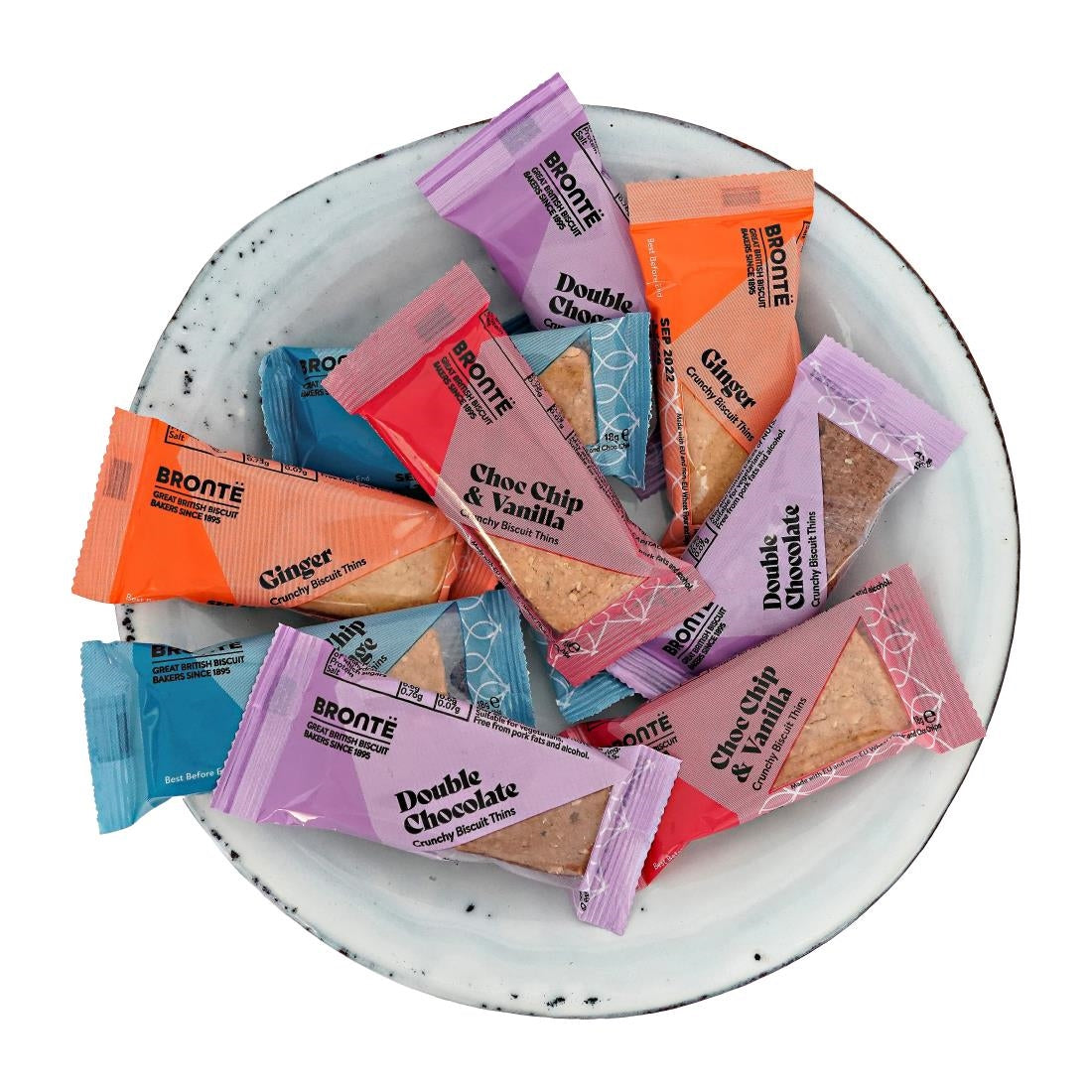 KA642 - Bronte Thins Packs Assorted Biscuits 4 Varieties 18g (100 Pack)