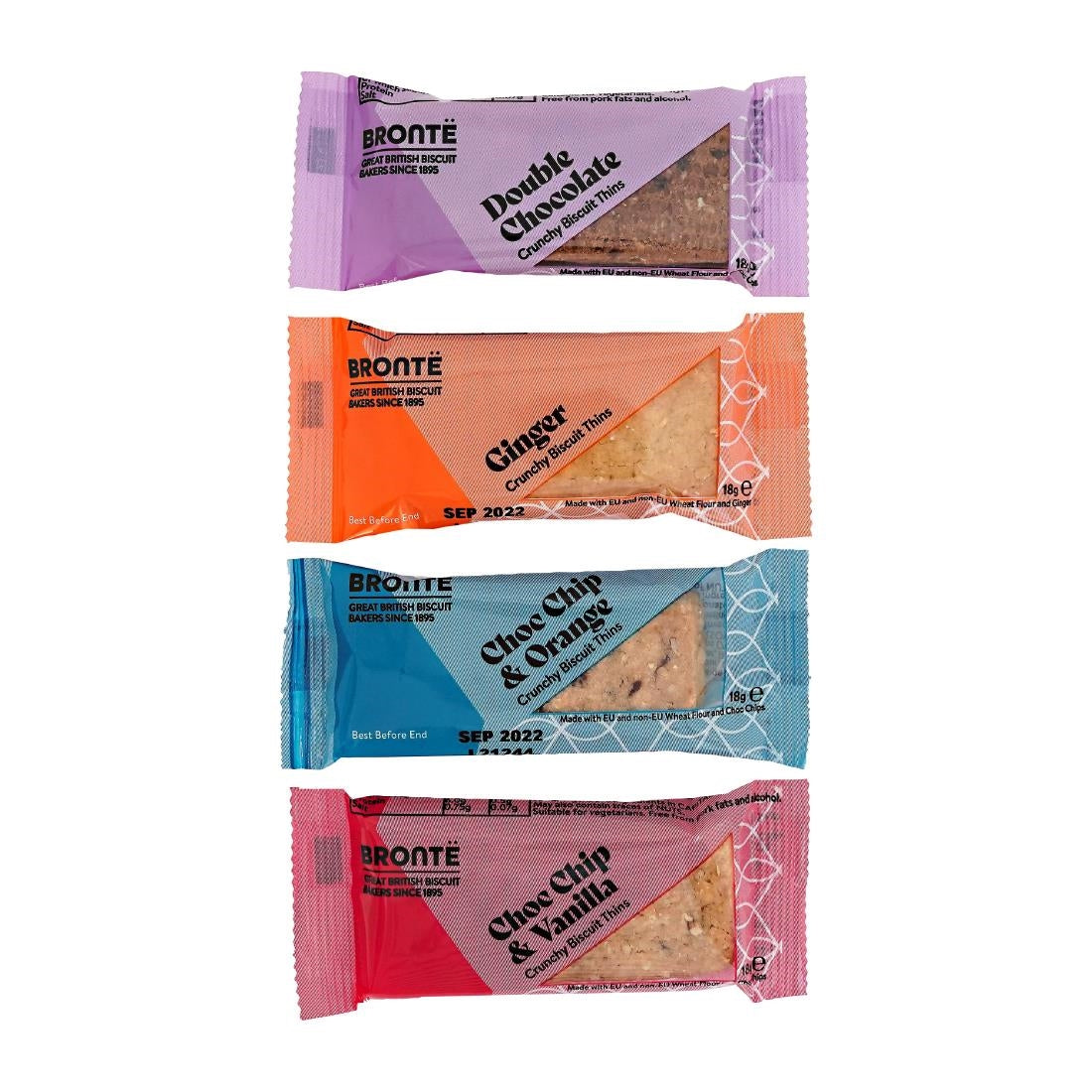 KA642 - Bronte Thins Packs Assorted Biscuits 4 Varieties 18g (100 Pack)