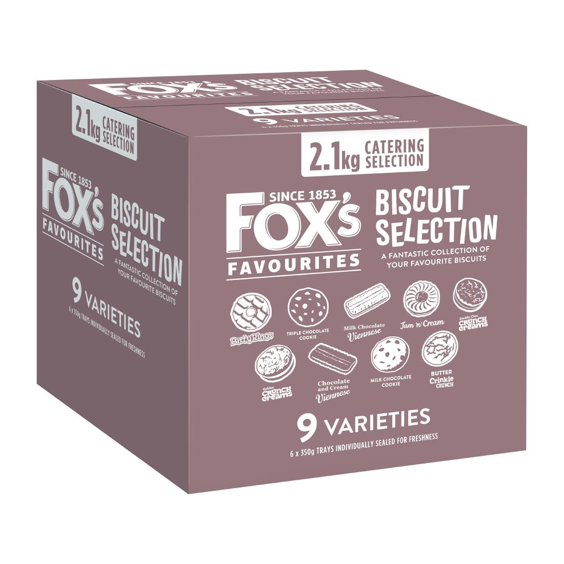KA657 - Fox's Favourites Catering Biscuit Assortment 350g (6 Pack)