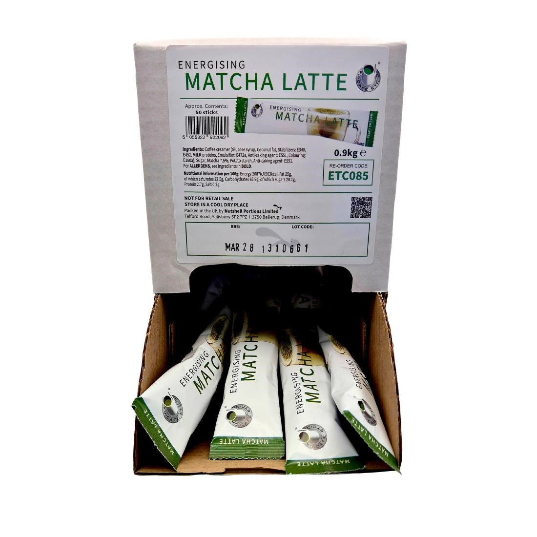 Café Etc Energising Instant Matcha Sticks (50 Pack)