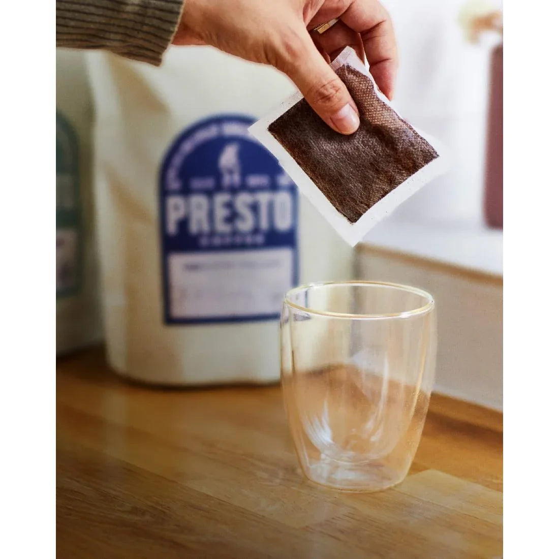 KA735 Presto Coffee Espresso Intenso Coffee Bags Enveloped 8g (10 Pack)