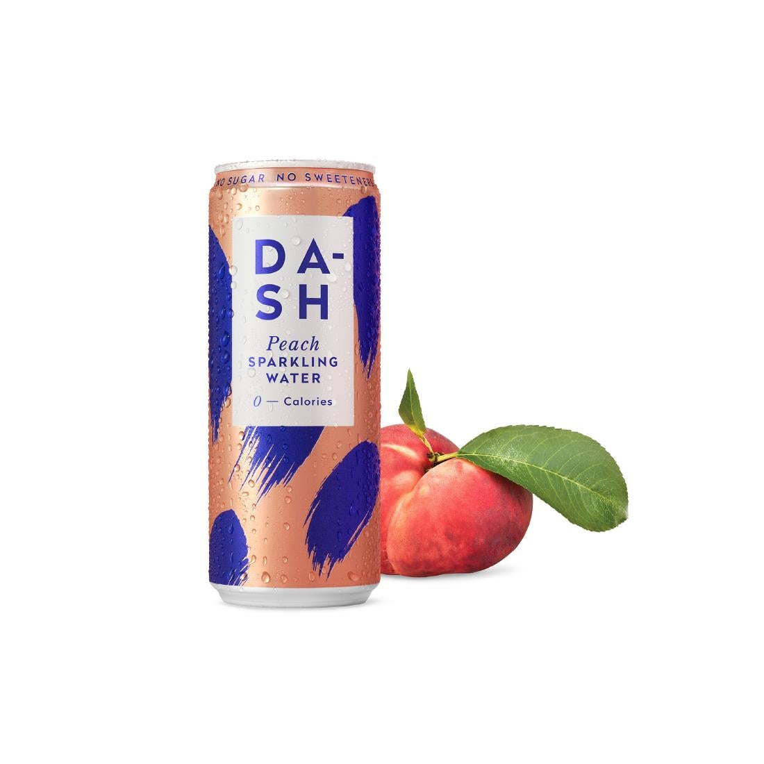 DASH Peach Sparkling Water 330ml (12 Pack)
