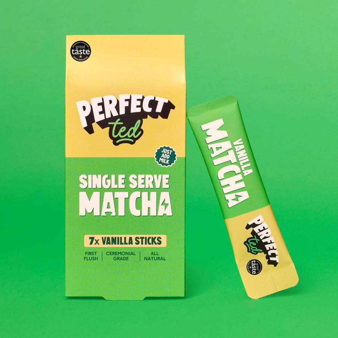 PerfectTed Matcha Sticks Vanilla 5g (84 Pack)