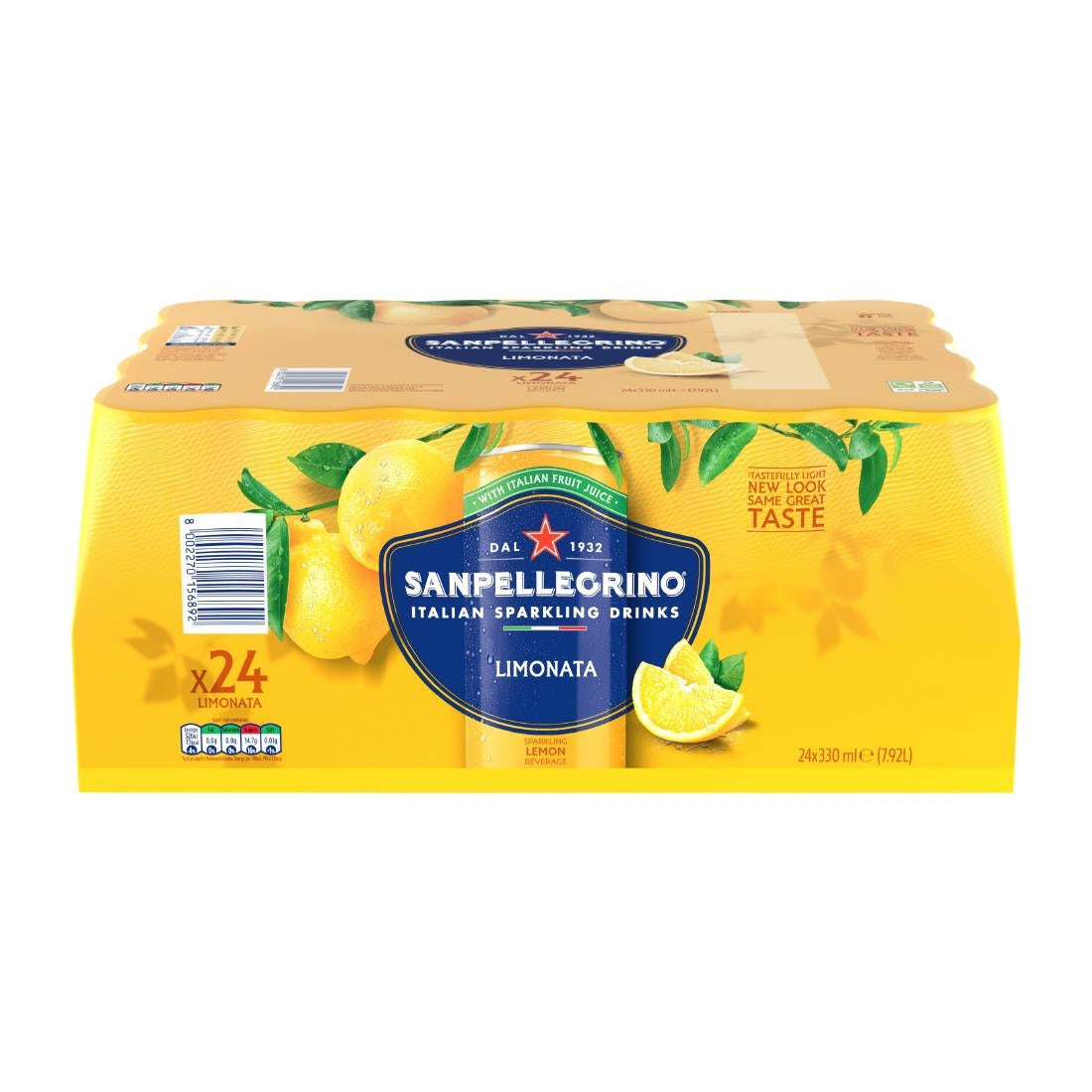 San Pelligrino Lemon Cans 330ml (24 Pack)