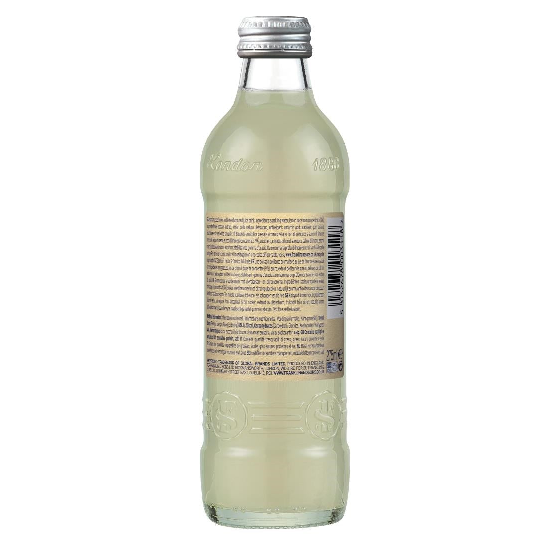 Franklin & Sons Hedgerow Elderflower Lemonade 275ml (12 Pack)