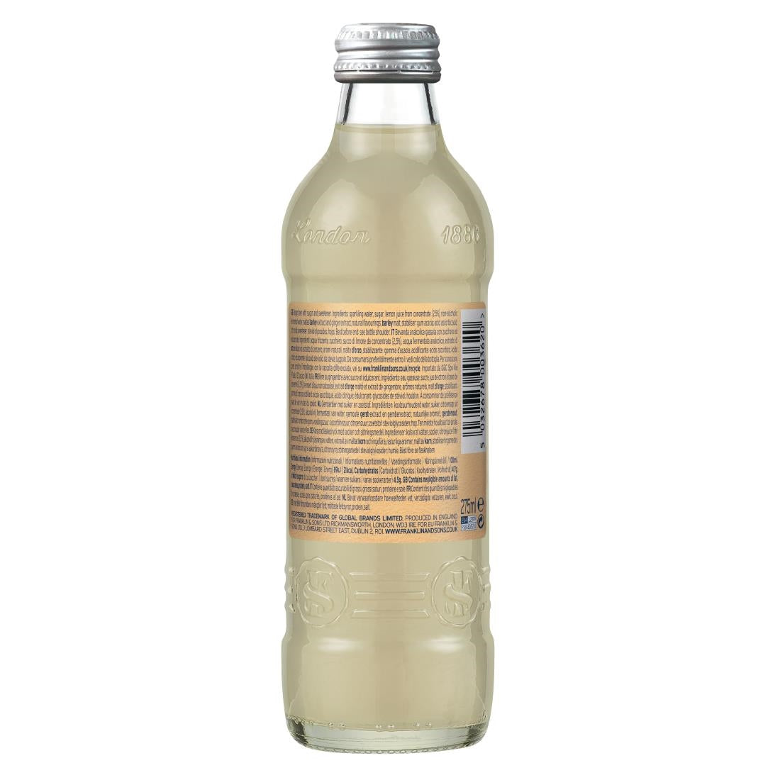 Franklin & Sons Brewed Ginger Beer 275ml (12 Pack)