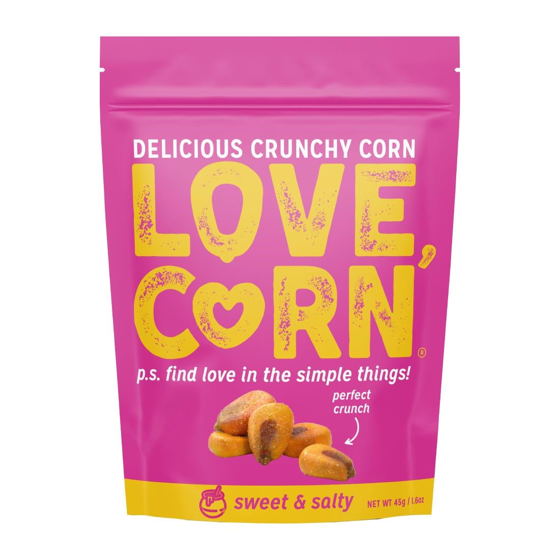 LOVE CORN Sweet & Salty 45g (10 Pack)