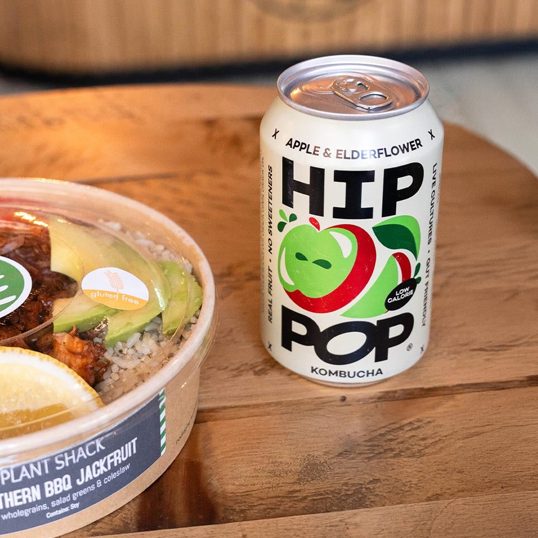 Hip Pop Kombucha Apple & Elderflower 330ml (12 Pack)
