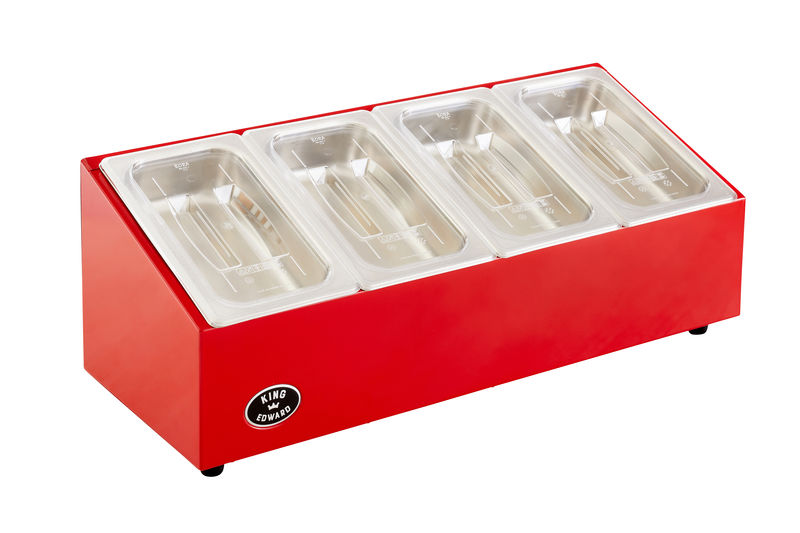 Pizza King Prep Unit PKCS BLK/RED/SS