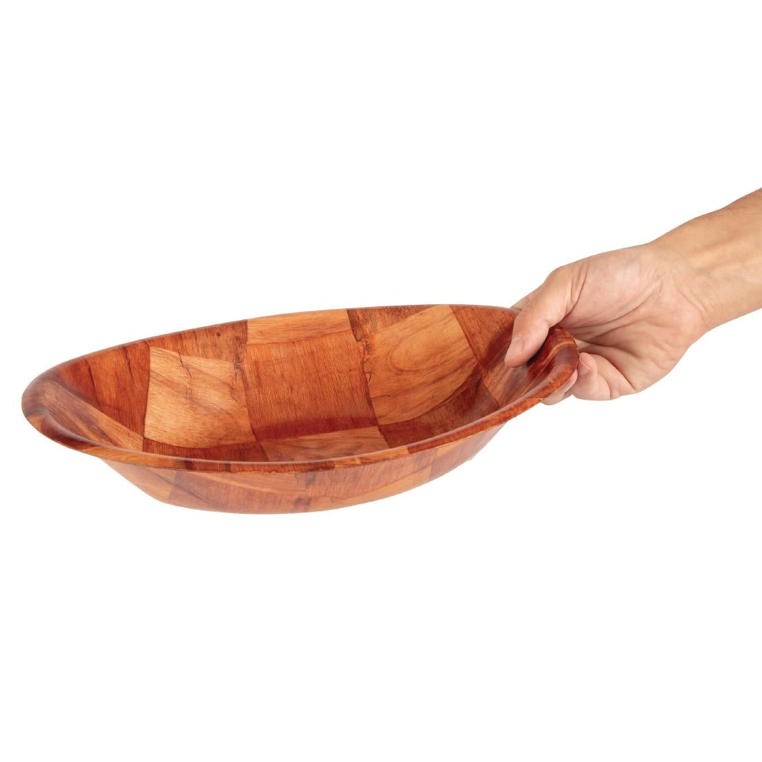 L092 Oval Wooden Bowl Small L092
