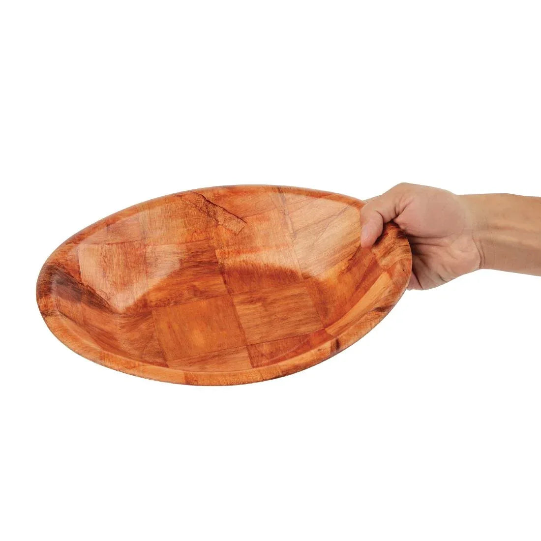 L093 Oval Wooden Bowl Large L093 - JD Catering Equipment Solutions Ltd