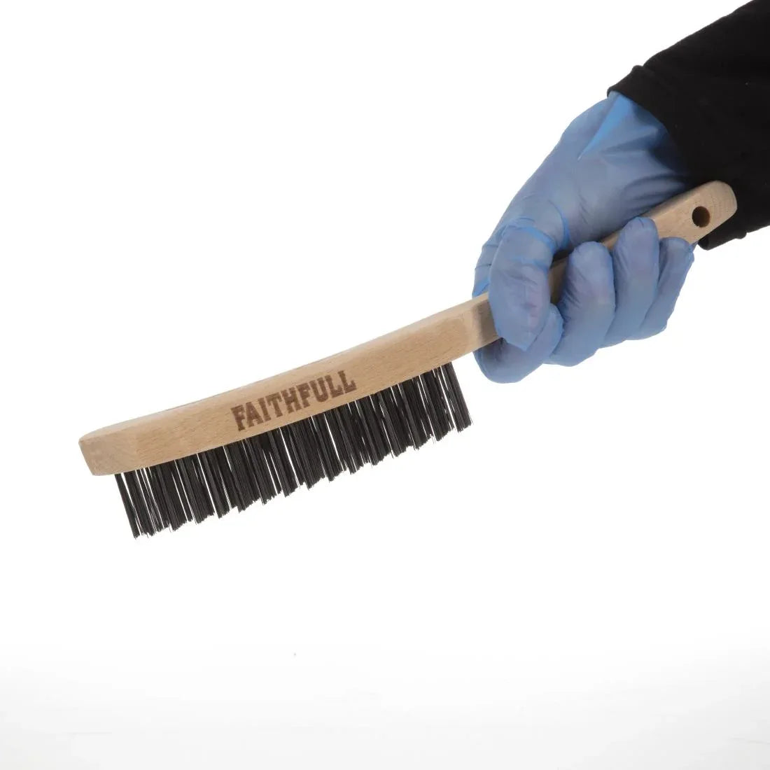 JF947 Faithfull Heavy Duty Wire Grill Brush 4 Row