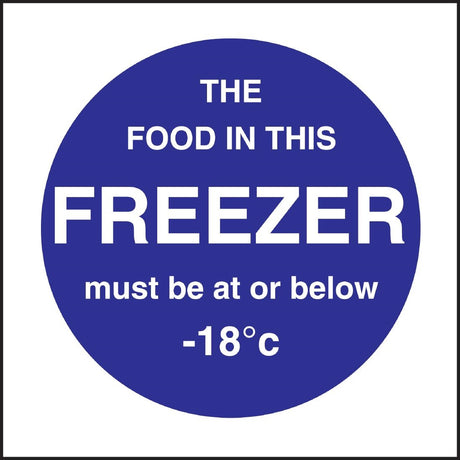 L839 Vogue Food In This Freezer Sign