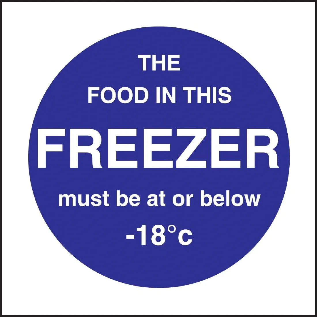 L839 Vogue Food In This Freezer Sign - JD Catering Equipment Solutions Ltd