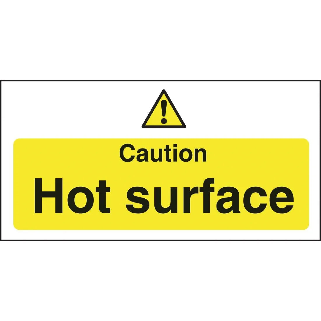 L848 Vogue Caution Hot Surface Sign - JD Catering Equipment Solutions Ltd