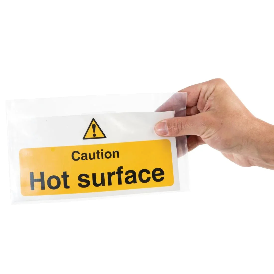 L848 Vogue Caution Hot Surface Sign - JD Catering Equipment Solutions Ltd