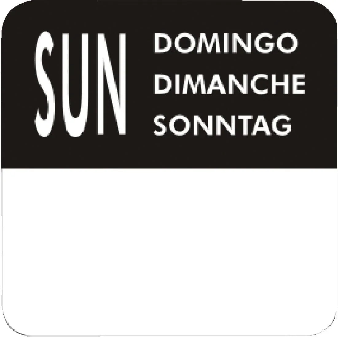 S151 Vogue Removable Day of the Week Labels (Pack of 7000) - JD Catering Equipment Solutions Ltd
