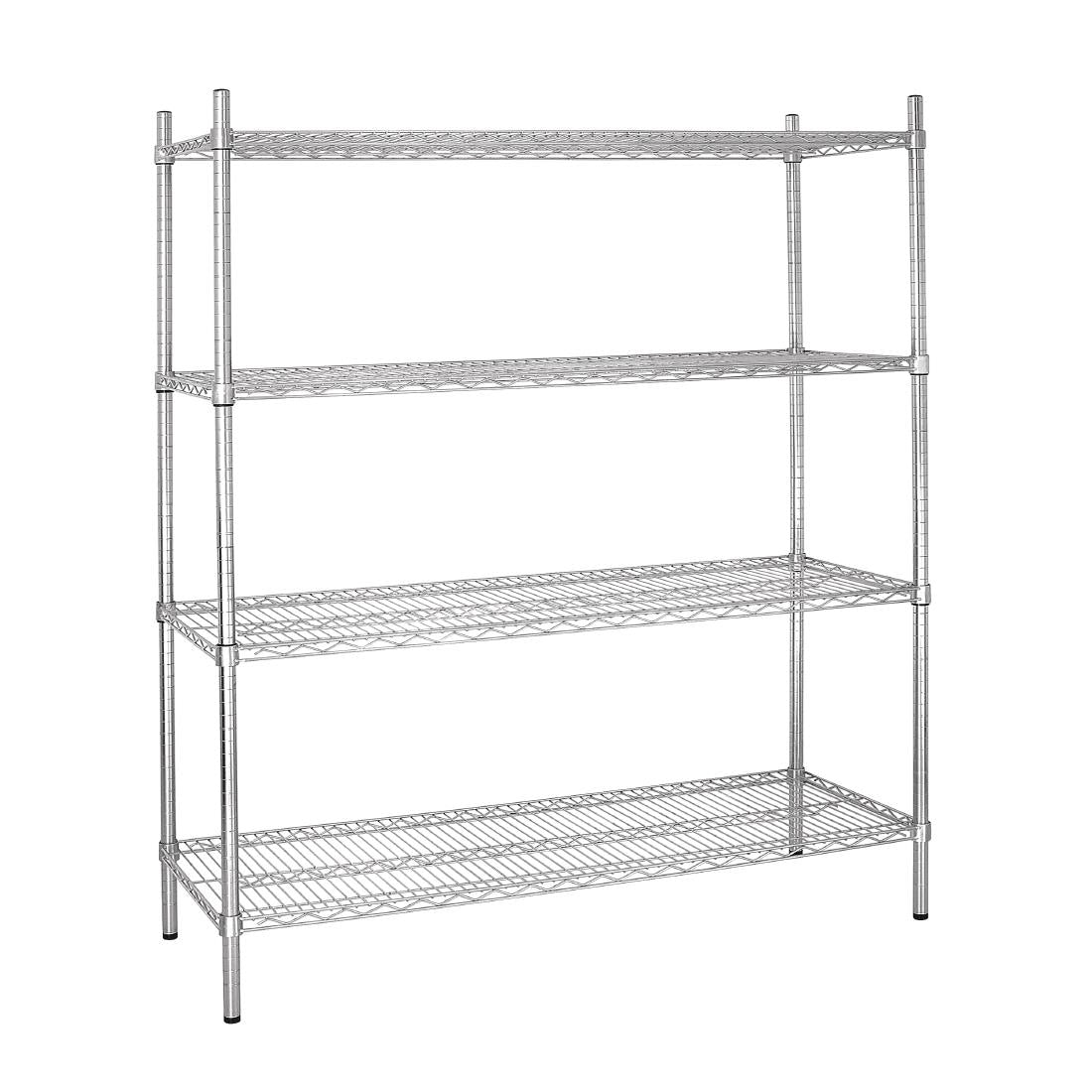 L939 Vogue 4 Tier Wire Shelving Kit 1830x460mm