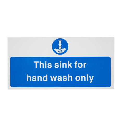 L952 Vogue Hand Wash Only Sign