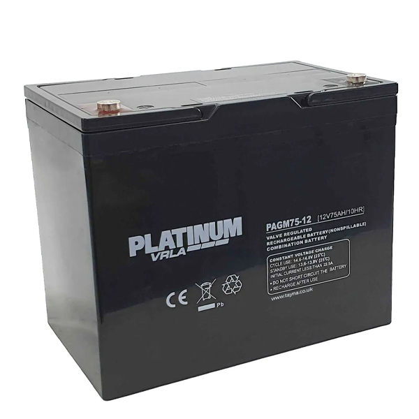 Platinum PAGM75-12 75Ah AGM Leisure Battery