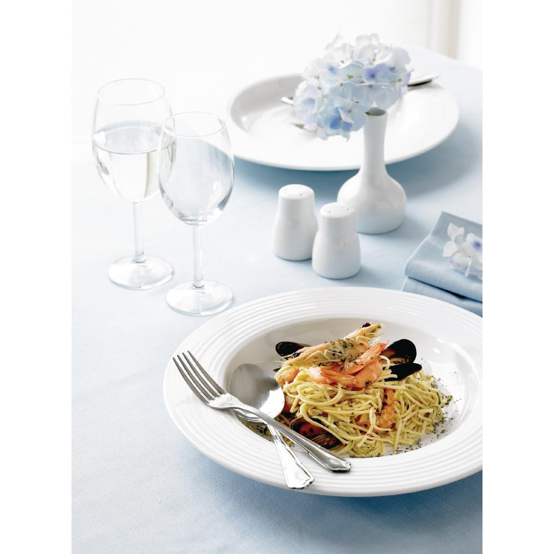 U096 Olympia Linear Pasta Plates 310mm (Pack of 6)