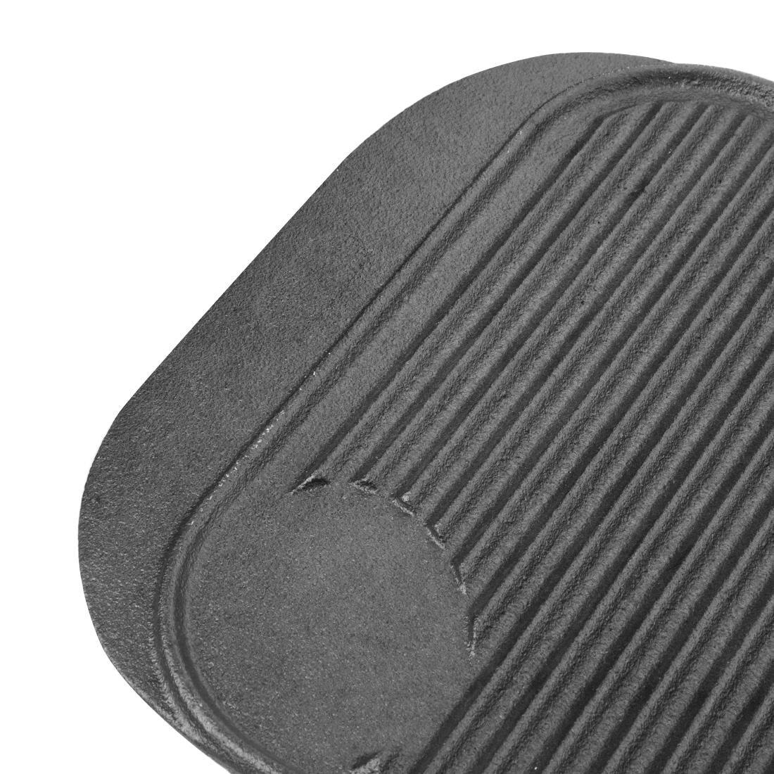 M650 Vogue Reversible Cast Iron Double Griddle Pan - JD Catering Equipment Solutions Ltd