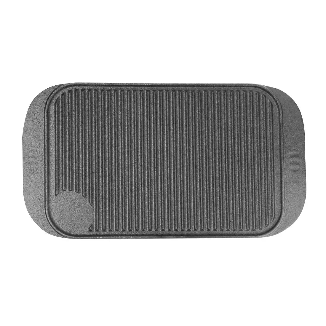M650 Vogue Reversible Cast Iron Double Griddle Pan - JD Catering Equipment Solutions Ltd