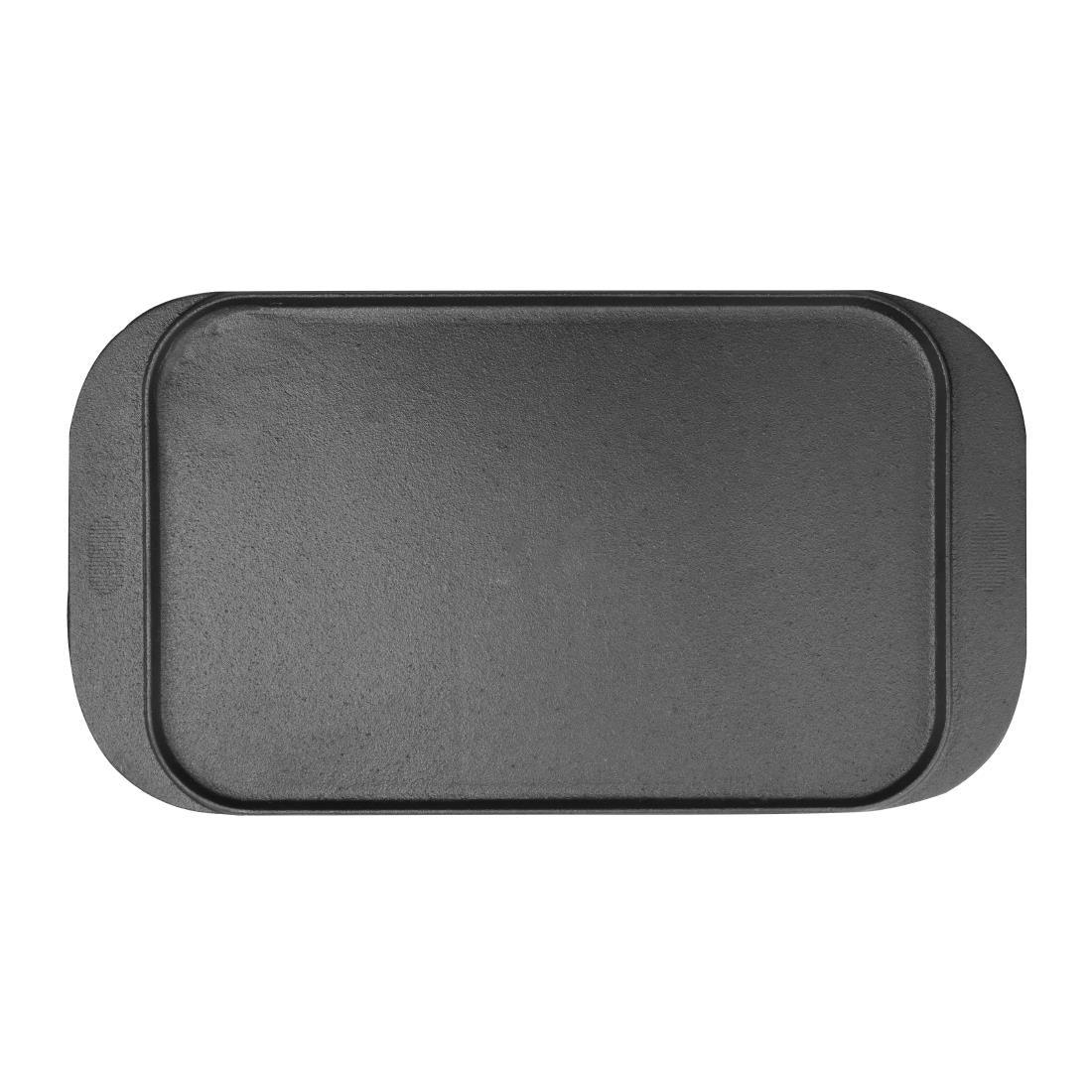 M650 Vogue Reversible Cast Iron Double Griddle Pan - JD Catering Equipment Solutions Ltd
