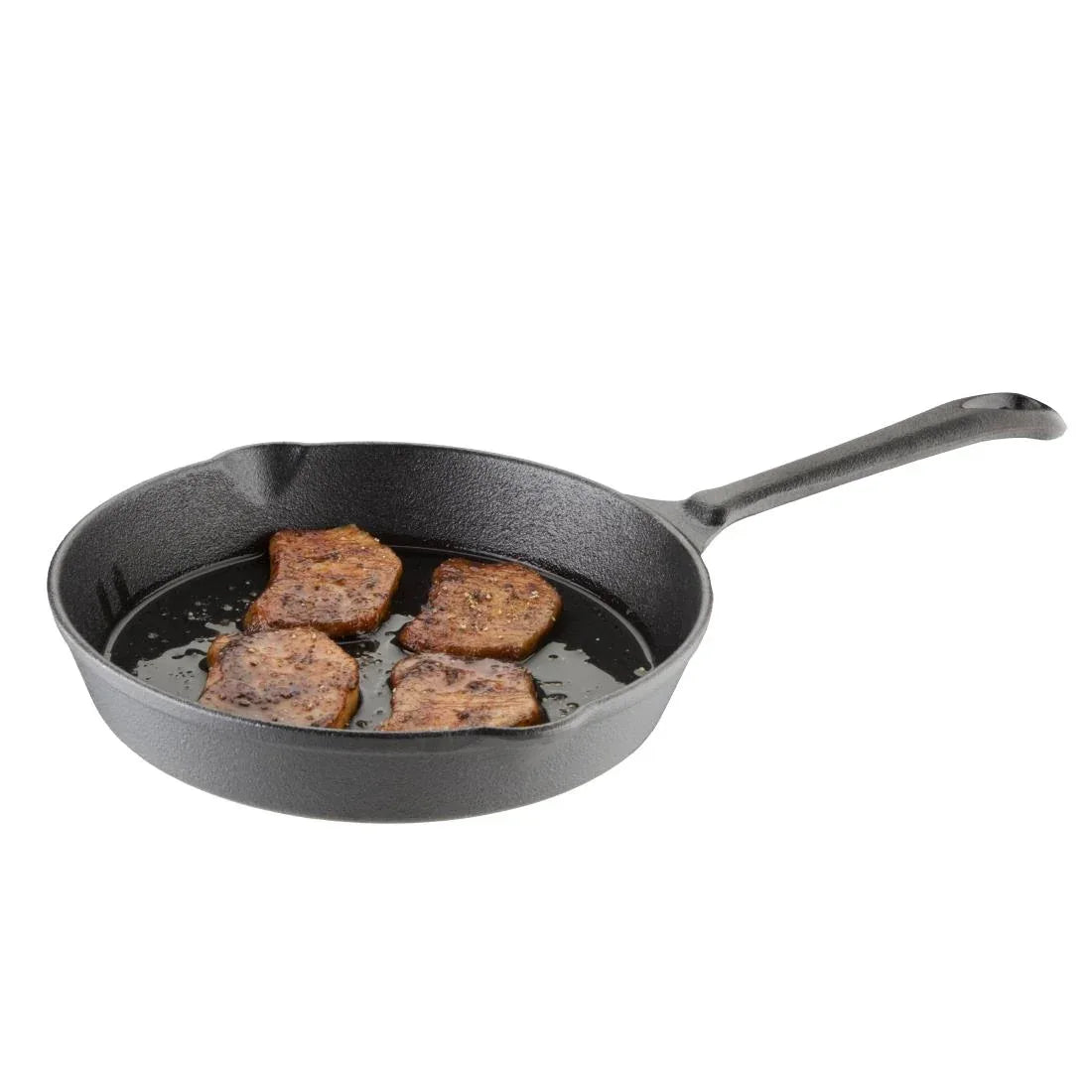 M654 Vogue Round Cast Iron Skillet Pan 203mm - JD Catering Equipment Solutions Ltd