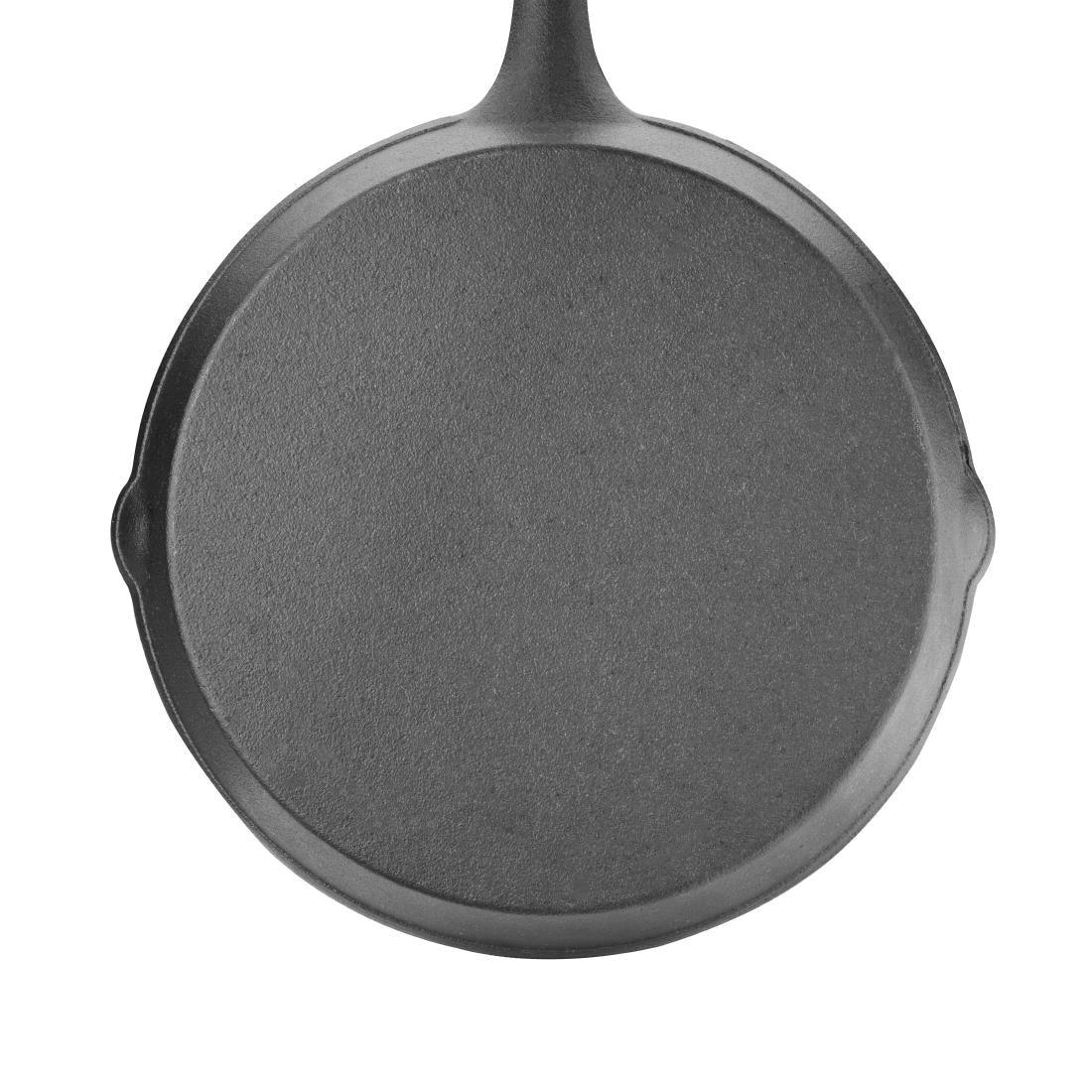 M655 Vogue Round Cast Iron Skillet Pan 255mm - JD Catering Equipment Solutions Ltd