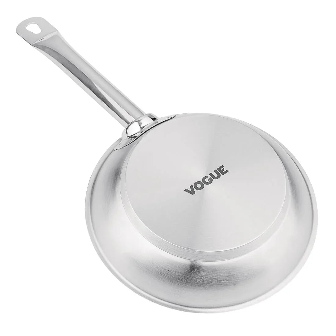M924 Vogue Stainless Steel Induction Frying Pan 200mm - JD Catering Equipment Solutions Ltd
