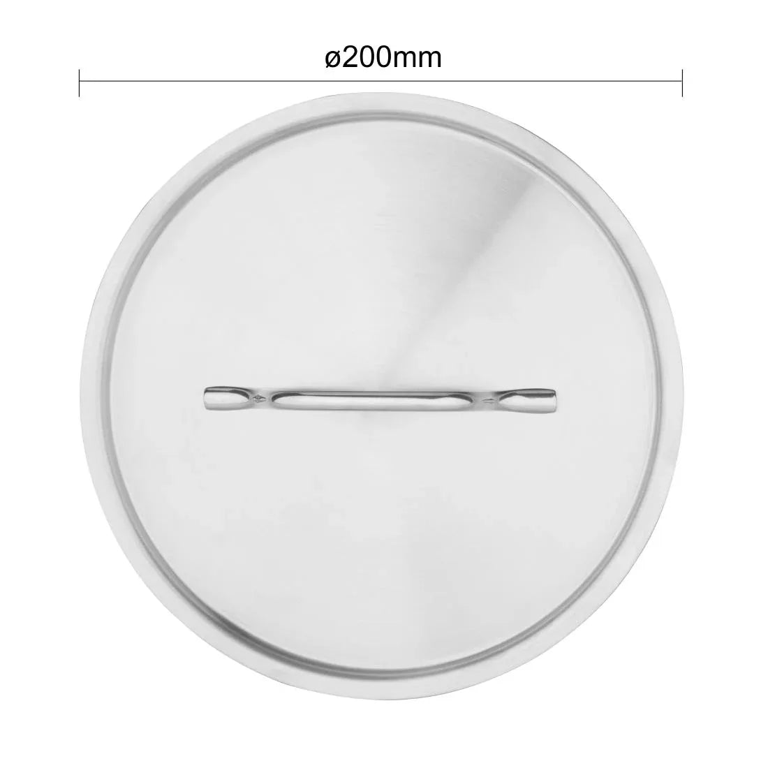 M949 Vogue Stainless Steel Saucepan Lid 200mm - JD Catering Equipment Solutions Ltd