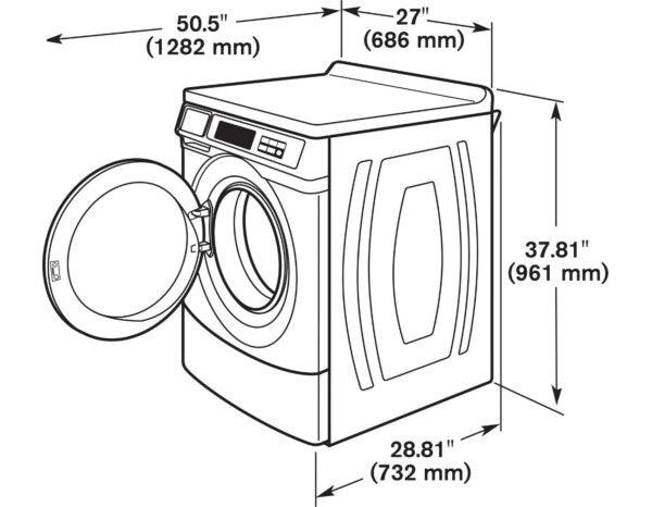 Maytag MHN33PRTGW 10.5kg Front loader Washing Machine