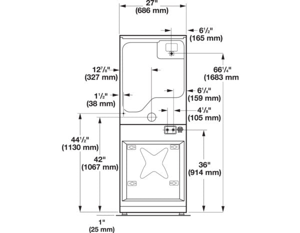 Maytag MLE22PRTGW 10.5kg Ready Stacked Washer and Dryer