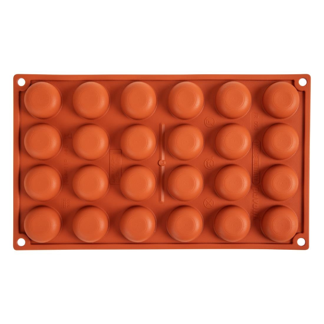 N940 Pavoni Formaflex Silicone Pomponette Mould 24 Cup