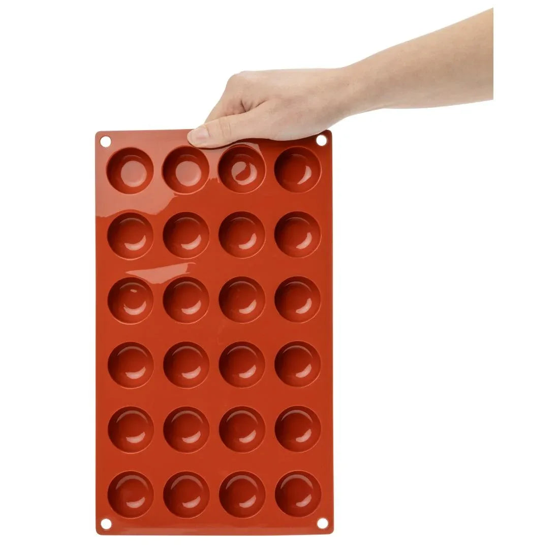 N940 Pavoni Formaflex Silicone Pomponette Mould 24 Cup