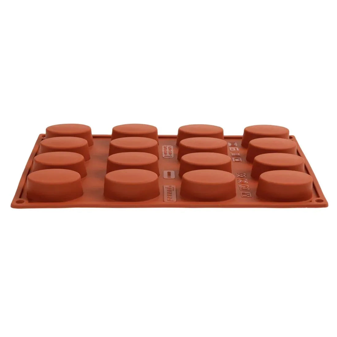 N951 Pavoni Formaflex Silicone Oval Mould 16 Cup