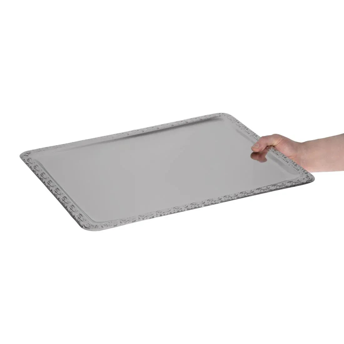 P006 APS Stainless Steel Rectangular Service Tray 500mm - JD Catering Equipment Solutions Ltd