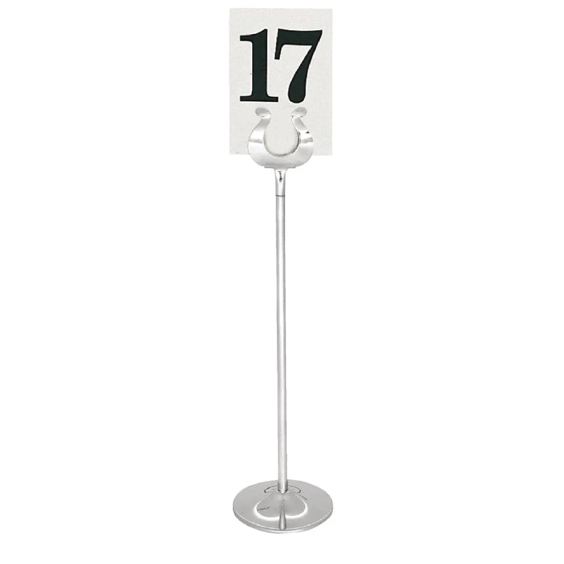 W621 Stainless Steel Table Number Stand 255mm - JD Catering Equipment Solutions Ltd