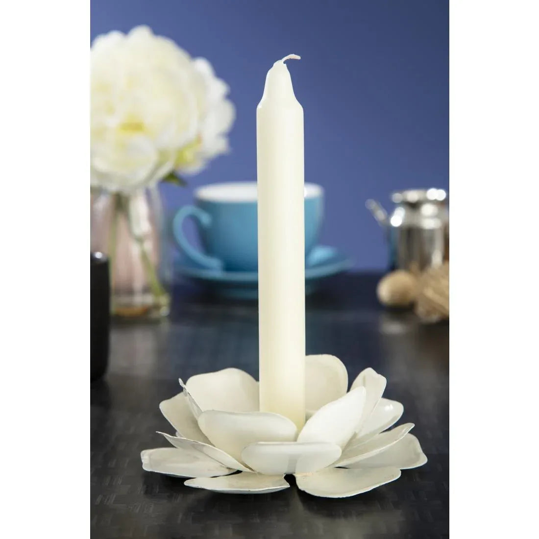 P999 Bolsius 7" Bistro Candles Ivory (Pack of 45) - JD Catering Equipment Solutions Ltd