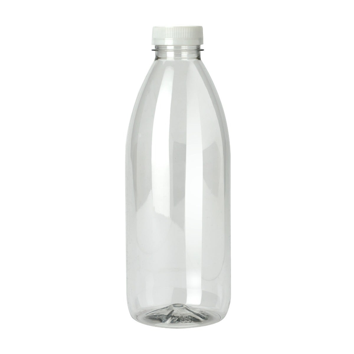 PET Bottle with Tamper Evident Lid - 1000ml - 88/ctn - clear - BioPak commercial catering consumable